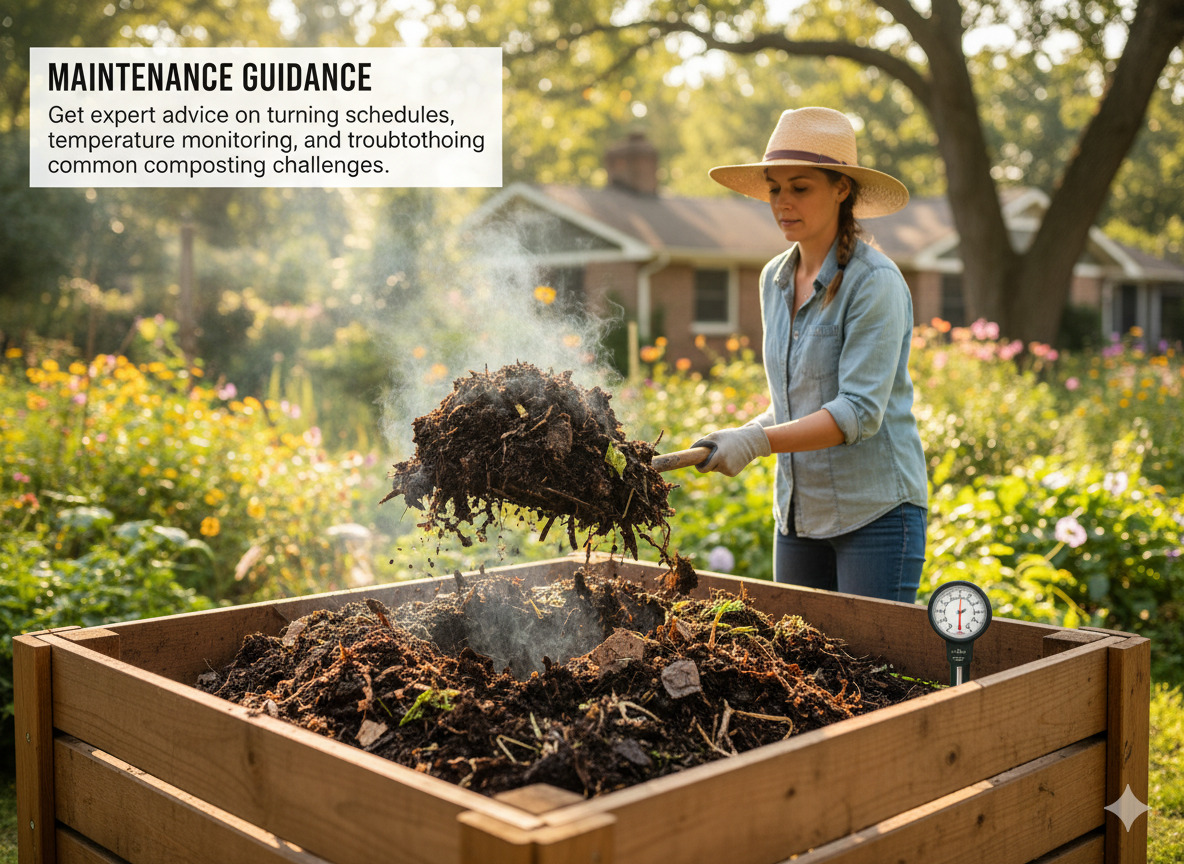 Compost maintenance and turning